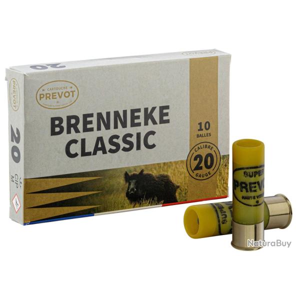 10 balles BRENNEKE Classic - Cal 20/70 PREVOT