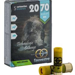 5 balles flèche pour fusil BFS sans plomb - Cal 20/70 SAUVESTRE