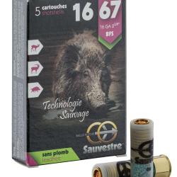 5 balles fl&egrave;che pour fusil BFS sans plomb - Cal 16/67 SAUVESTRE