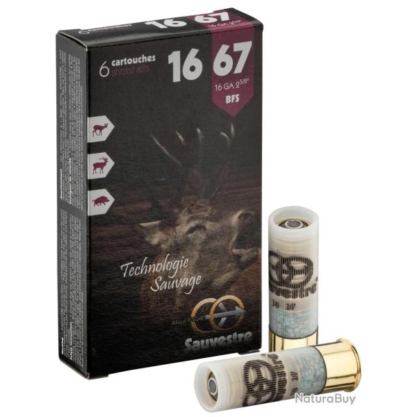 6 balles fl�che pour fusil - Cal 16/67 SAUVESTRE