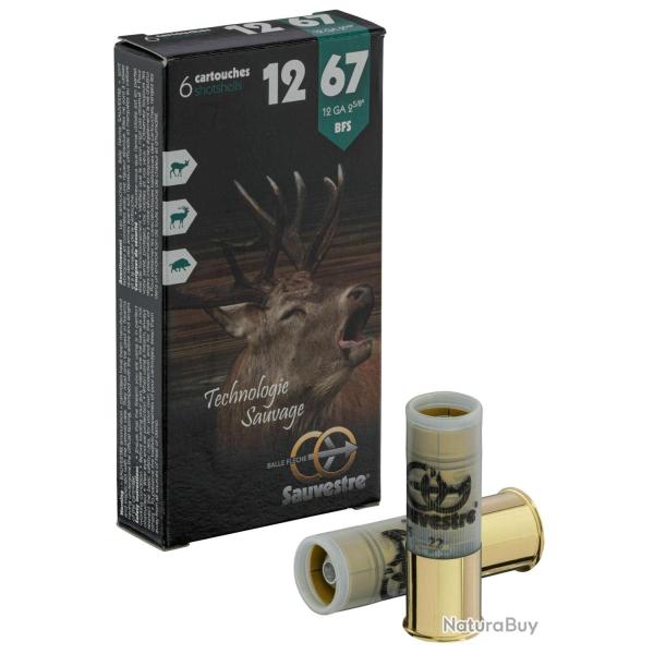 6 balles fl�che pour fusil - Cal 12/67 SAUVESTRE