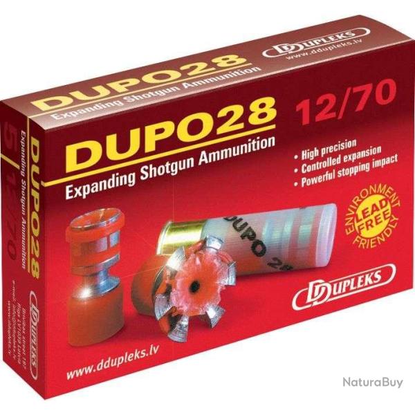 5 balles DUPO 28 Cal 12/70 D DUPLEKS