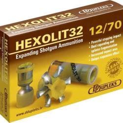 5 balles HEXOLIT 32 - Cal.12.70 Acier D DUPLEKS