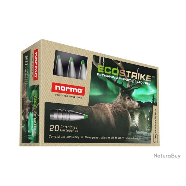 20 balles ECOSTRIKE Cal. 6.5 CDR 120 GRS NORMA