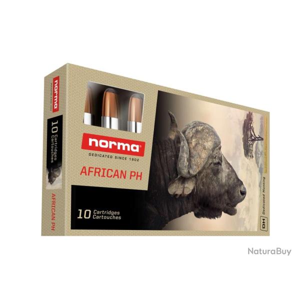 10 balles AFRICAN PH Cal. 7 REM MAG 450 GRS NORMA