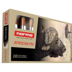 10 balles AFRICAN PH Cal. 450 RIGBY RIMLESS 550 GRS NORMA