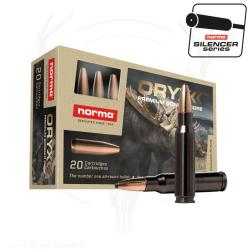 20 balles ORYX SILENCER Cal. 8X57 JS 196 GRS NORMA