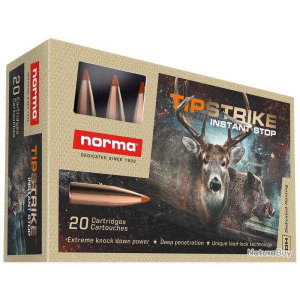 20 balles TIPSTRIKE Cal. 300 WIN MAG 170 GRS NORMA