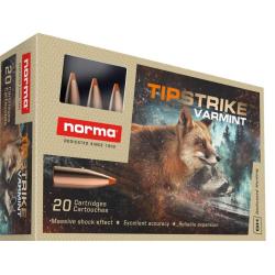 20 balles TIPSTRIKE VARMINT Cal. 243 WIN 76 GRS NORMA
