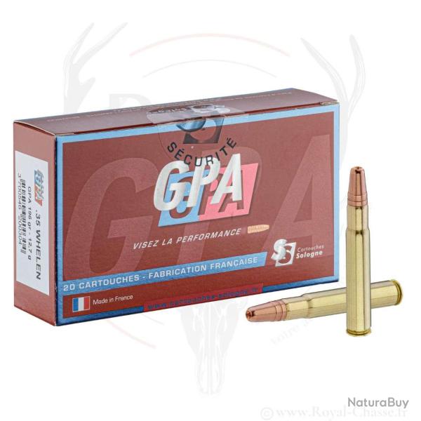 20 balles GPA Cal.35 WHELEN 196GRS 12,7g SOLOGNE