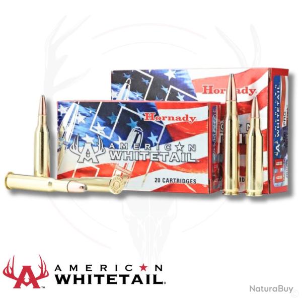 20 balles AMERICAN WHITETAIL 7MM REM MAG 154 Grs HORNADY