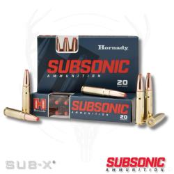 20 balles SUBSONIC SUB-X 45-70 GVT 410 Grs HORNADY