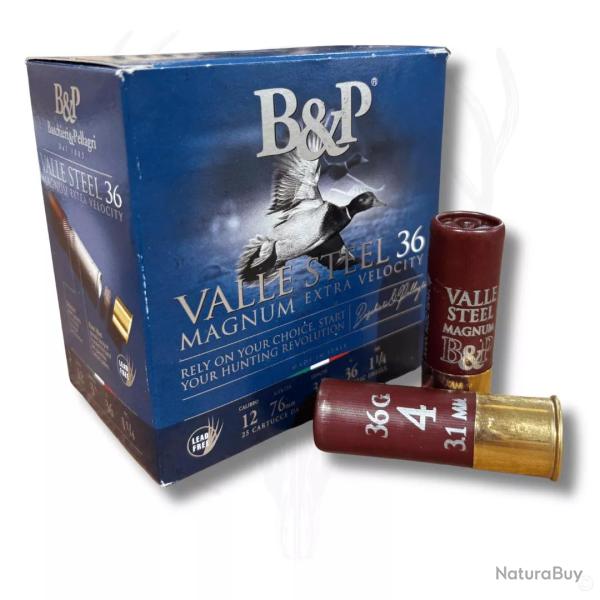 Cartouches VALLE STEEL 36G BJ Cal.12/76 B&P 04