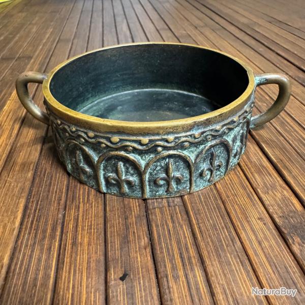 BRONZE SIGN� MAX LE VERRIER MESURE A GRAIN A LA FLEUR DE LYS POUR LA DIME XV EME SI�CLE