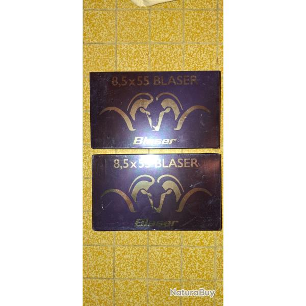 2 boites 8,5x55 Blaser lot 1