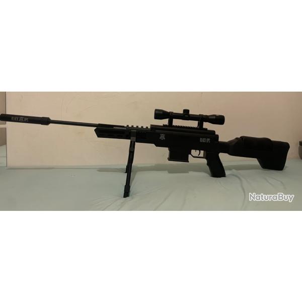 Carabine Black OPS Sniper Tactical 4,5mm 20 Joules