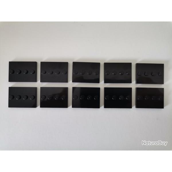 Lego lot de 10 socles noirs pour figurines