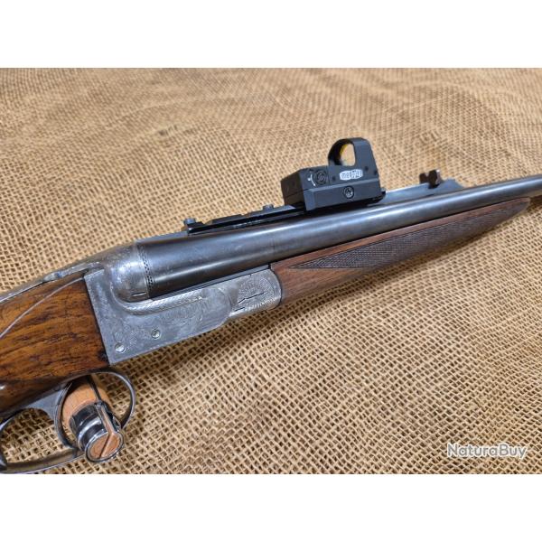 Carabine express juxtapos� artisan liegeois Peters cal 9.3x74r avec point rouge meopta