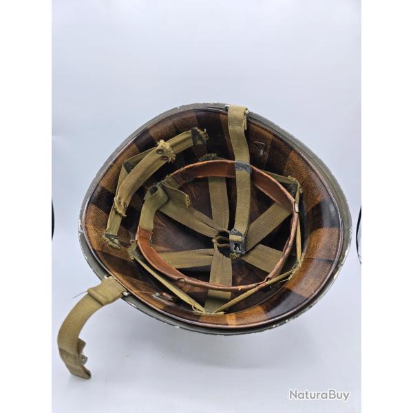 Casque US M1 am�ricain pattes fixes militaire guerre militaria ww2 wwii