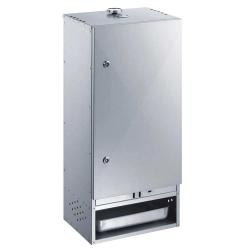 Fumoir F85 en acier aluminis&eacute; avec porte H 85 x L 39 x P 28 cm
