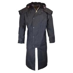 Manteau long Walker and Hawkes Waxstock navy de M &agrave; 3XL