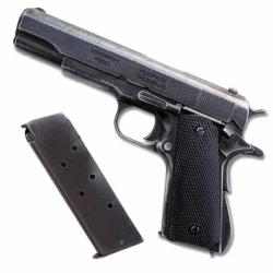 Colt 45 Am&eacute;ricain Mod 1911 DENIX - Enti&egrave;rement d&eacute;montable Patin&eacute; et vieilli