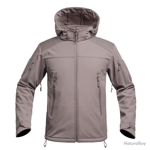 VESTE SOFTSHELL V2 FIGHTER Brun Terre de France
