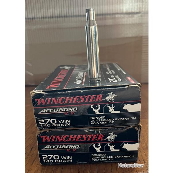 Douilles 270 win Accubond