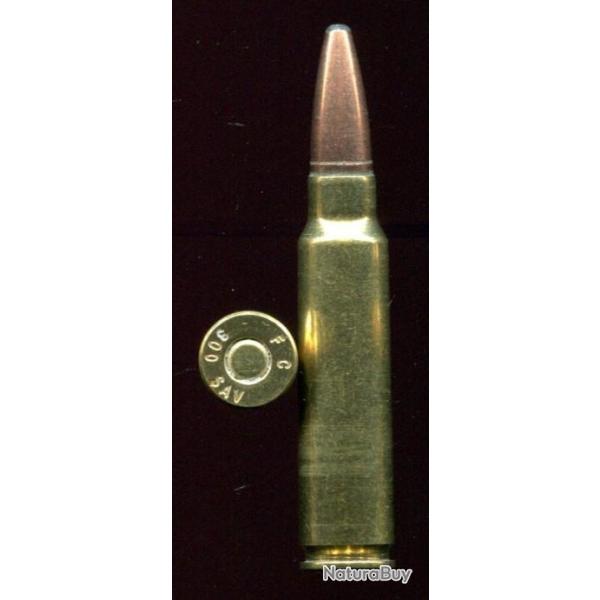 .300 SAVAGE - marquage :  FC  300 SAV - balle cuivre pointe plomb