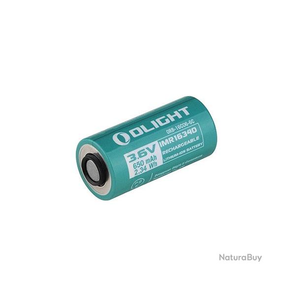 Batterie Olight IMR ORB-16C06-6C 16340 - 650mAh 3.7V
