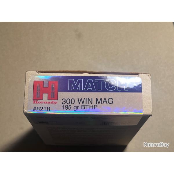 Munitions Hornady BHTP Match 300 Win Mag 195gr