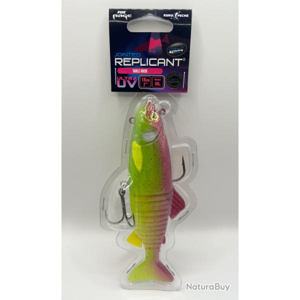 Leurre Fox Rage Replicant Jointed Ultra UV 18cm 80g Table Rock