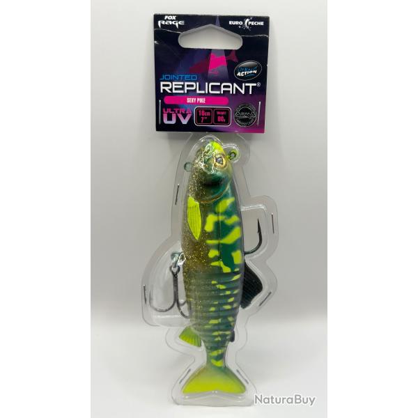 Leurre Fox Rage Replicant Jointed Ultra UV 18cm 80g Sexy Pike