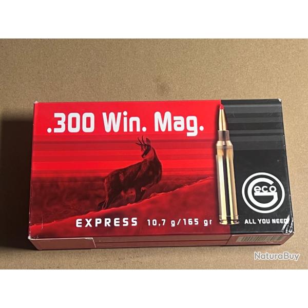 Munitions Geco Express 300 Win Mag 165 gr
