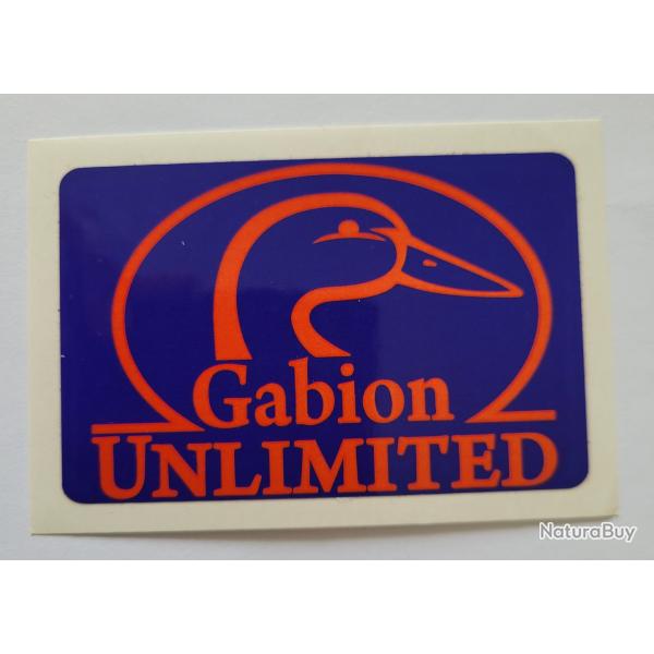 Autocollant chasse , gibier d'eau , gabion unlimited modle 3
