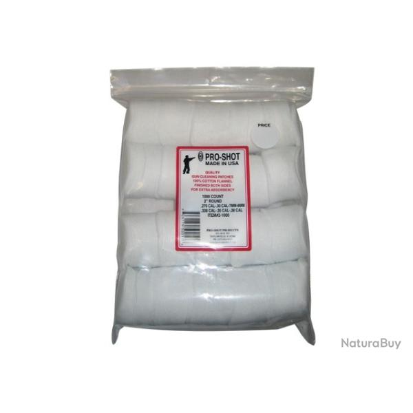 Patch de Nettoyage Pro-Shot pour calibre 7mm a 9mm