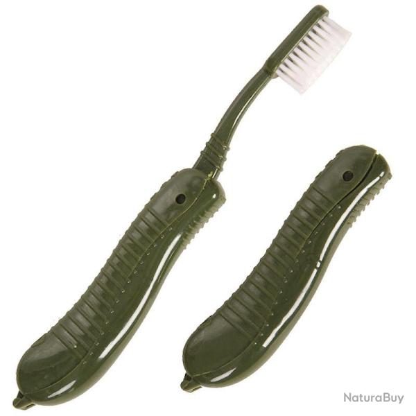 Brosse � dents pliante Fosco vert arm�e