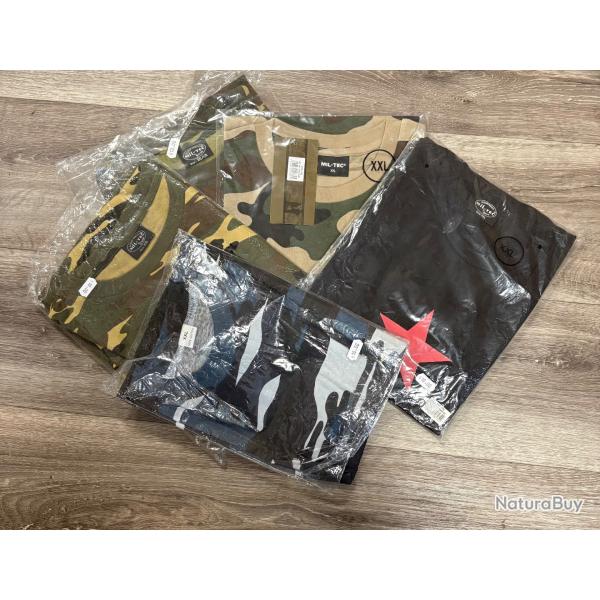 T-shirts militaires camouflages