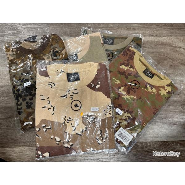 5 t-shirts militaires MIL-TEC