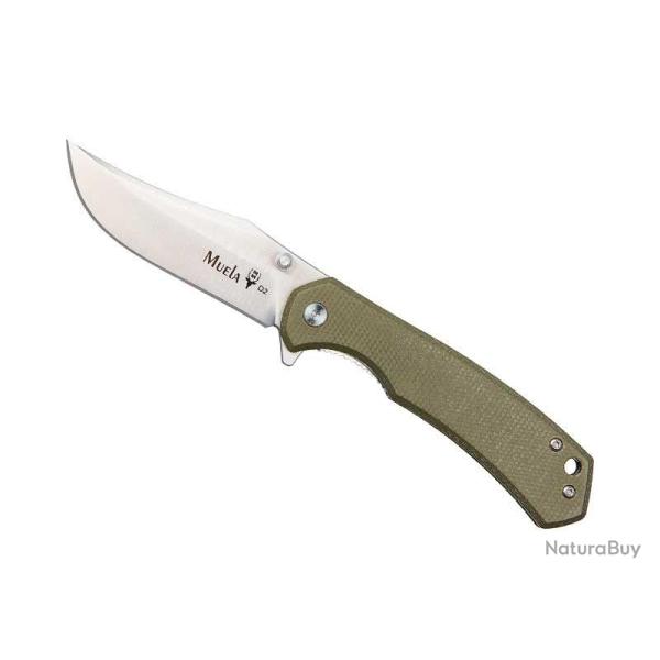 Couteau Muela pliant Vibora en Micarta vert