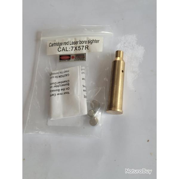 BALLE  laser de reglage  cal 7X57R pour lunettes et point rouges