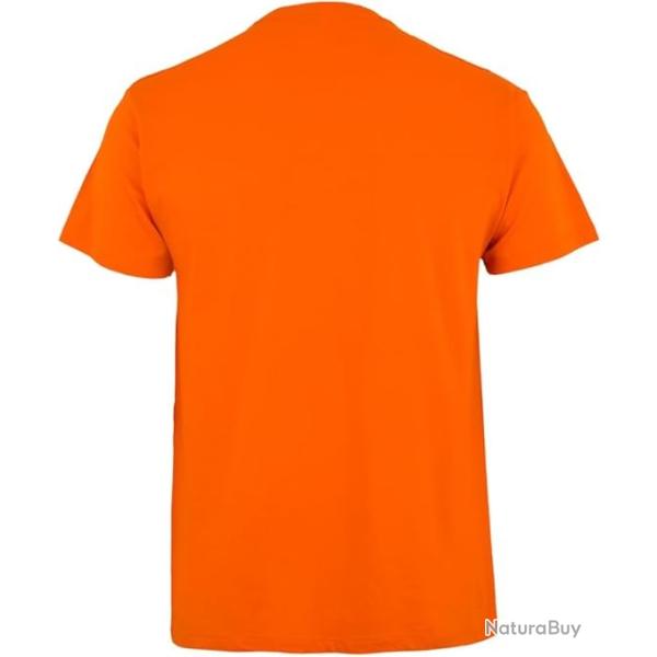 T Shirt Chasse Orange - 100% Coton - SKX INDUSTRIES