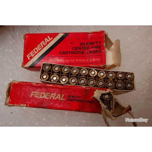 30M1 SHORT BOITE DE 20 MUNITIONS CALIBRE 30 COURT CARTOUCHES CARBINE USM1 Categorie C XX