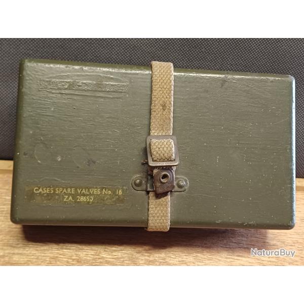 Coffret militaire de valves de rechange n16 pour radio / British Army ZA 28690