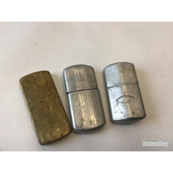 VENDU PAR LE-CUIRASSIER LOT DE TROIS BRIQUETS GUERRE 14/18
