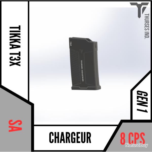 chargeur t3 tikka T3X SA 8 coups Thurses Industries