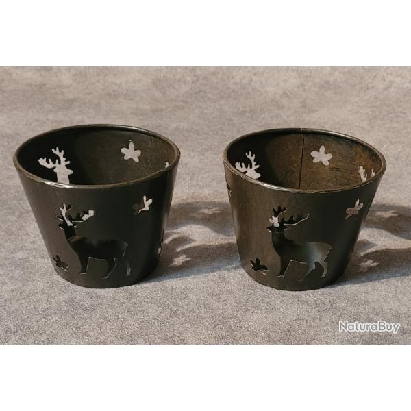 Id�e cadeau No�l / 2 photophores CERF