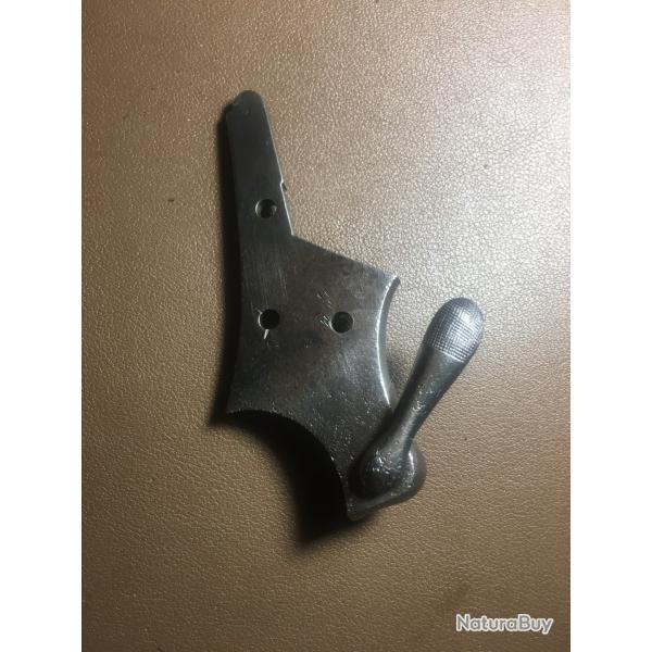 REVOLVER 1874 . PIECES DETACHEES . PLAQUE RECOUVREMENT AVEC CLE
