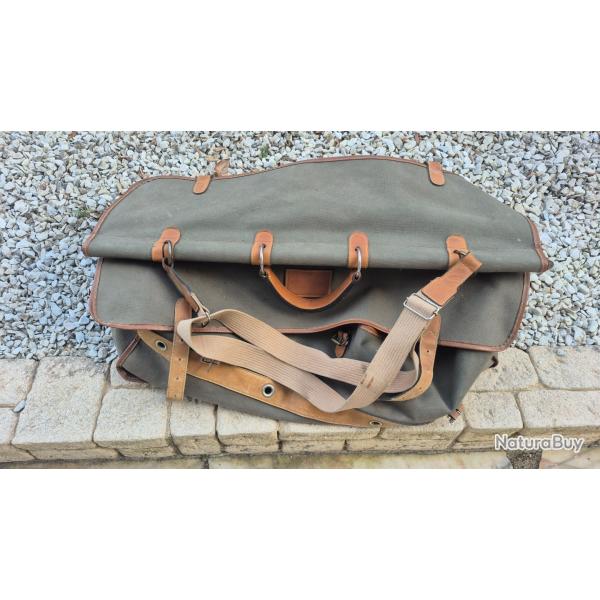 sac de chasse toile et cuir