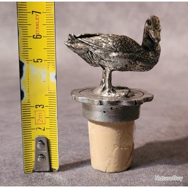 Id�e cadeau / bouchon de bouteille canard en �tain